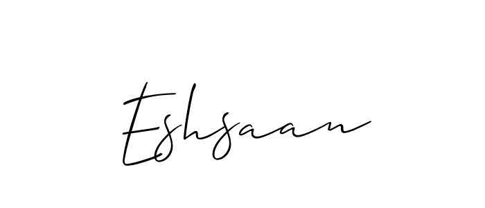Also You can easily find your signature by using the search form. We will create Eshsaan name handwritten signature images for you free of cost using Allison_Script sign style. Eshsaan signature style 2 images and pictures png
