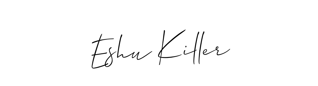Allison_Script is a professional signature style that is perfect for those who want to add a touch of class to their signature. It is also a great choice for those who want to make their signature more unique. Get Eshu Killer name to fancy signature for free. Eshu Killer signature style 2 images and pictures png