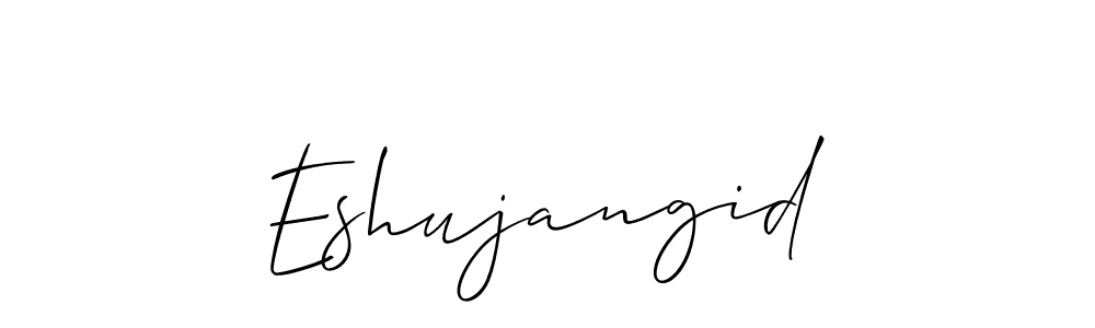 This is the best signature style for the Eshujangid name. Also you like these signature font (Allison_Script). Mix name signature. Eshujangid signature style 2 images and pictures png