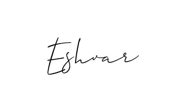 It looks lik you need a new signature style for name Eshvar. Design unique handwritten (Allison_Script) signature with our free signature maker in just a few clicks. Eshvar signature style 2 images and pictures png