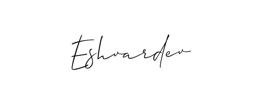 Also we have Eshvardev name is the best signature style. Create professional handwritten signature collection using Allison_Script autograph style. Eshvardev signature style 2 images and pictures png