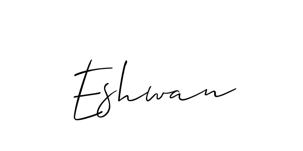 Make a short Eshwan signature style. Manage your documents anywhere anytime using Allison_Script. Create and add eSignatures, submit forms, share and send files easily. Eshwan signature style 2 images and pictures png