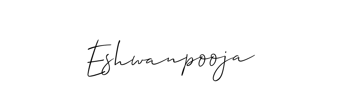 Create a beautiful signature design for name Eshwanpooja. With this signature (Allison_Script) fonts, you can make a handwritten signature for free. Eshwanpooja signature style 2 images and pictures png