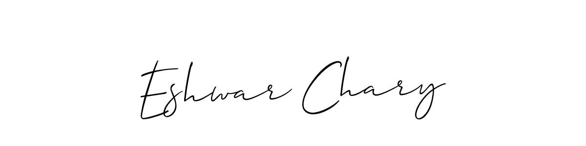 Design your own signature with our free online signature maker. With this signature software, you can create a handwritten (Allison_Script) signature for name Eshwar Chary. Eshwar Chary signature style 2 images and pictures png