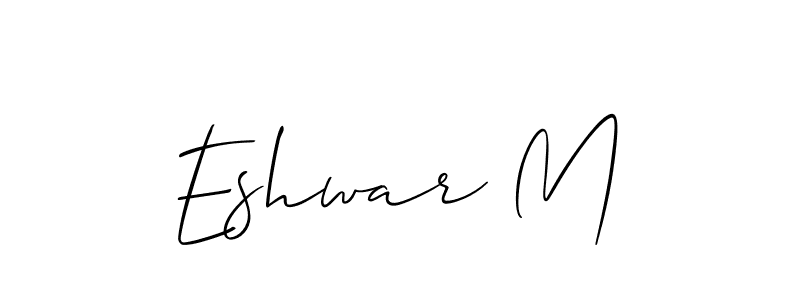 You can use this online signature creator to create a handwritten signature for the name Eshwar M. This is the best online autograph maker. Eshwar M signature style 2 images and pictures png