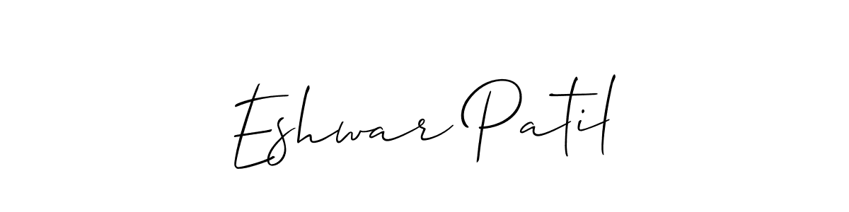 Make a beautiful signature design for name Eshwar Patil. Use this online signature maker to create a handwritten signature for free. Eshwar Patil signature style 2 images and pictures png