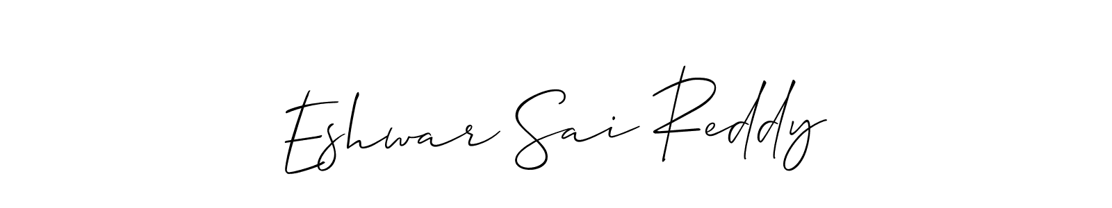 See photos of Eshwar Sai Reddy official signature by Spectra . Check more albums & portfolios. Read reviews & check more about Allison_Script font. Eshwar Sai Reddy signature style 2 images and pictures png