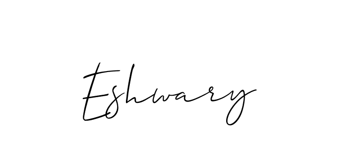 How to make Eshwary signature? Allison_Script is a professional autograph style. Create handwritten signature for Eshwary name. Eshwary signature style 2 images and pictures png