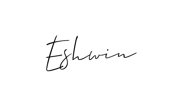 Best and Professional Signature Style for Eshwin. Allison_Script Best Signature Style Collection. Eshwin signature style 2 images and pictures png