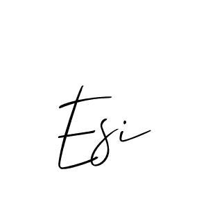 Allison_Script is a professional signature style that is perfect for those who want to add a touch of class to their signature. It is also a great choice for those who want to make their signature more unique. Get Esi name to fancy signature for free. Esi signature style 2 images and pictures png