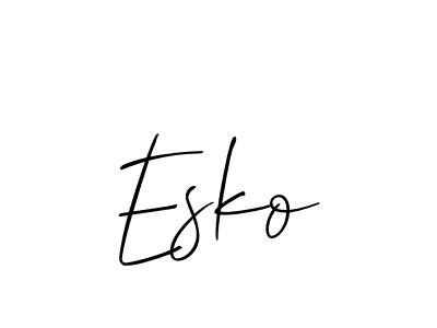 Best and Professional Signature Style for Esko. Allison_Script Best Signature Style Collection. Esko signature style 2 images and pictures png