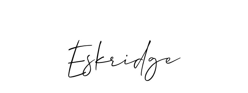 Similarly Allison_Script is the best handwritten signature design. Signature creator online .You can use it as an online autograph creator for name Eskridge. Eskridge signature style 2 images and pictures png