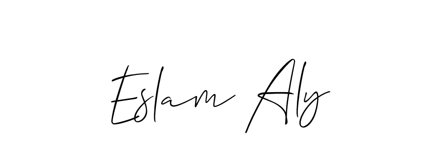 Make a short Eslam Aly signature style. Manage your documents anywhere anytime using Allison_Script. Create and add eSignatures, submit forms, share and send files easily. Eslam Aly signature style 2 images and pictures png