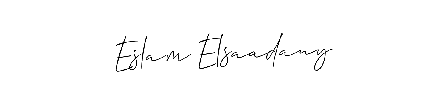 Once you've used our free online signature maker to create your best signature Allison_Script style, it's time to enjoy all of the benefits that Eslam Elsaadany name signing documents. Eslam Elsaadany signature style 2 images and pictures png