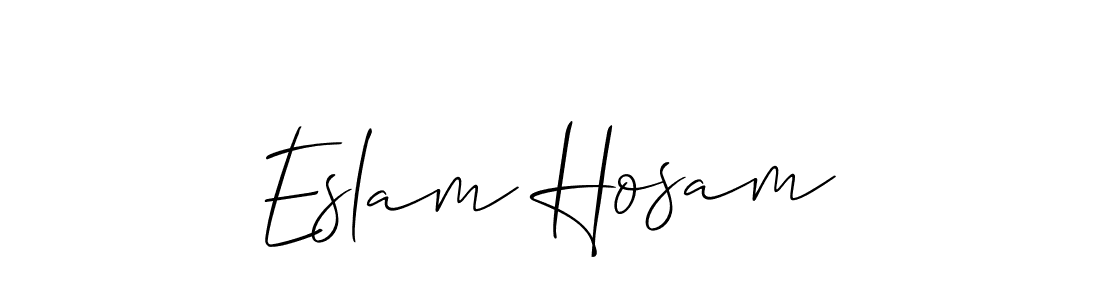 Once you've used our free online signature maker to create your best signature Allison_Script style, it's time to enjoy all of the benefits that Eslam Hosam name signing documents. Eslam Hosam signature style 2 images and pictures png