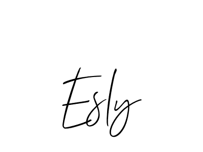 You should practise on your own different ways (Allison_Script) to write your name (Esly) in signature. don't let someone else do it for you. Esly signature style 2 images and pictures png