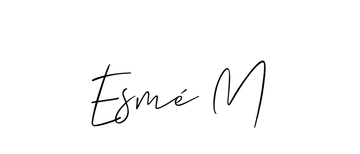 Make a beautiful signature design for name Esmé M. Use this online signature maker to create a handwritten signature for free. Esmé M signature style 2 images and pictures png