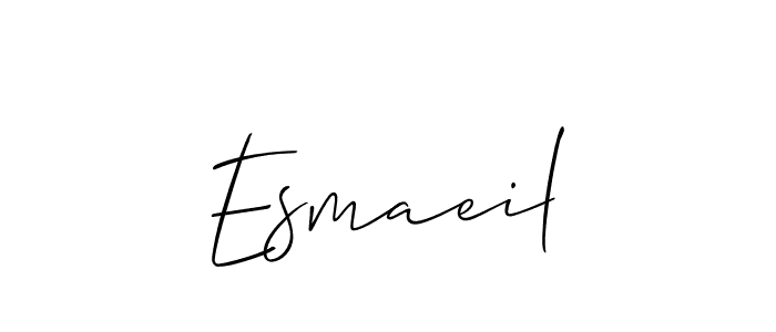 Create a beautiful signature design for name Esmaeil. With this signature (Allison_Script) fonts, you can make a handwritten signature for free. Esmaeil signature style 2 images and pictures png