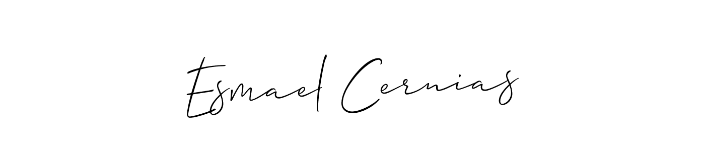 It looks lik you need a new signature style for name Esmael Cernias. Design unique handwritten (Allison_Script) signature with our free signature maker in just a few clicks. Esmael Cernias signature style 2 images and pictures png