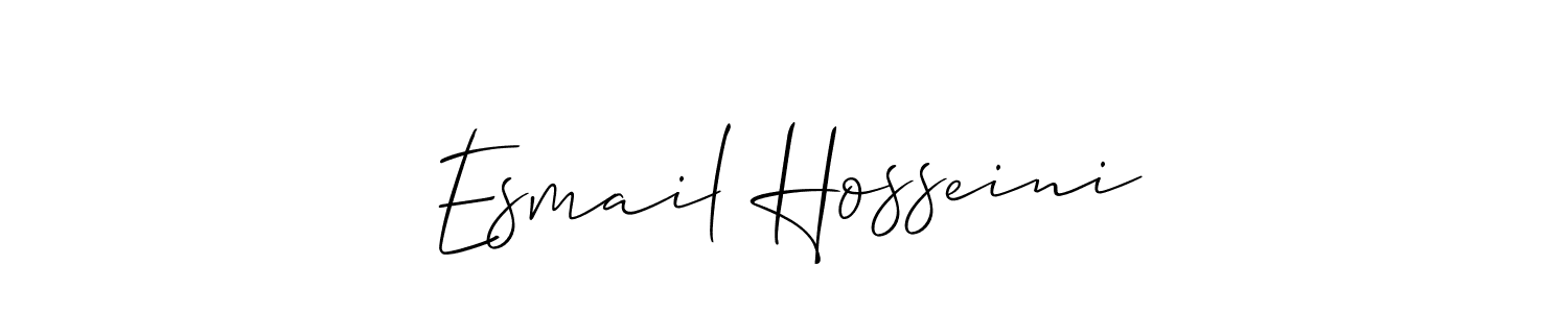Create a beautiful signature design for name Esmail Hosseini. With this signature (Allison_Script) fonts, you can make a handwritten signature for free. Esmail Hosseini signature style 2 images and pictures png