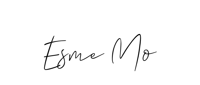 Esme Mo stylish signature style. Best Handwritten Sign (Allison_Script) for my name. Handwritten Signature Collection Ideas for my name Esme Mo. Esme Mo signature style 2 images and pictures png