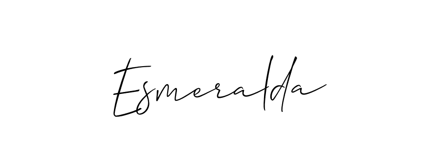 Make a beautiful signature design for name Esmeralda. With this signature (Allison_Script) style, you can create a handwritten signature for free. Esmeralda signature style 2 images and pictures png