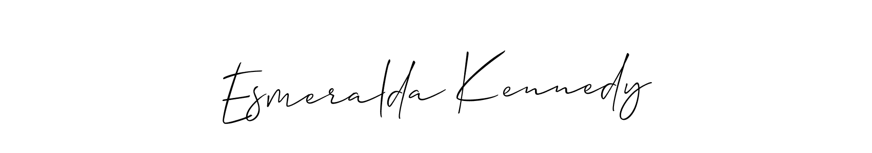 Esmeralda Kennedy stylish signature style. Best Handwritten Sign (Allison_Script) for my name. Handwritten Signature Collection Ideas for my name Esmeralda Kennedy. Esmeralda Kennedy signature style 2 images and pictures png