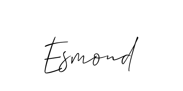 How to make Esmond name signature. Use Allison_Script style for creating short signs online. This is the latest handwritten sign. Esmond signature style 2 images and pictures png
