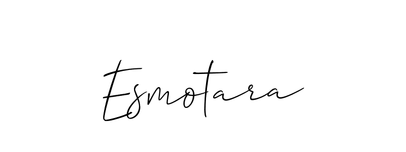 Similarly Allison_Script is the best handwritten signature design. Signature creator online .You can use it as an online autograph creator for name Esmotara. Esmotara signature style 2 images and pictures png