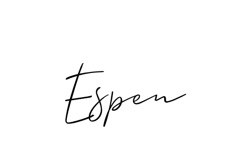 Make a short Espen signature style. Manage your documents anywhere anytime using Allison_Script. Create and add eSignatures, submit forms, share and send files easily. Espen signature style 2 images and pictures png