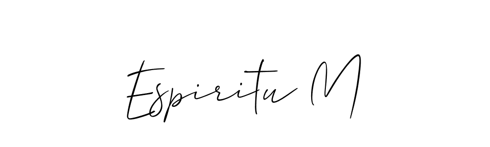 Once you've used our free online signature maker to create your best signature Allison_Script style, it's time to enjoy all of the benefits that Espiritu M name signing documents. Espiritu M signature style 2 images and pictures png