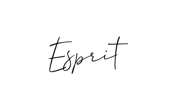 The best way (Allison_Script) to make a short signature is to pick only two or three words in your name. The name Esprit include a total of six letters. For converting this name. Esprit signature style 2 images and pictures png