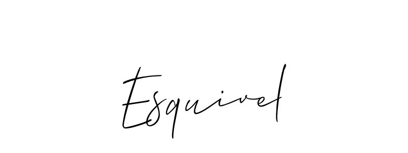 Create a beautiful signature design for name Esquivel. With this signature (Allison_Script) fonts, you can make a handwritten signature for free. Esquivel signature style 2 images and pictures png