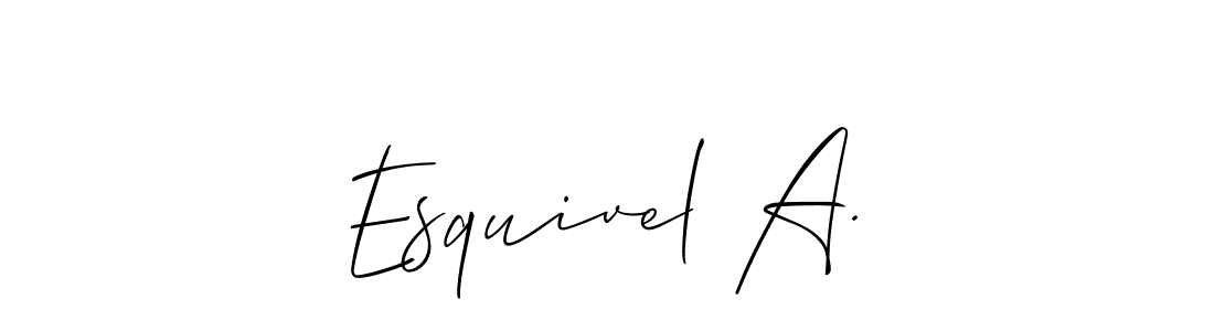 Best and Professional Signature Style for Esquivel A.. Allison_Script Best Signature Style Collection. Esquivel A. signature style 2 images and pictures png