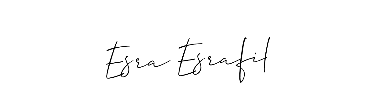 Also You can easily find your signature by using the search form. We will create Esra Esrafil name handwritten signature images for you free of cost using Allison_Script sign style. Esra Esrafil signature style 2 images and pictures png