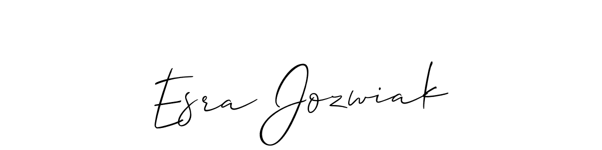if you are searching for the best signature style for your name Esra Jozwiak. so please give up your signature search. here we have designed multiple signature styles  using Allison_Script. Esra Jozwiak signature style 2 images and pictures png