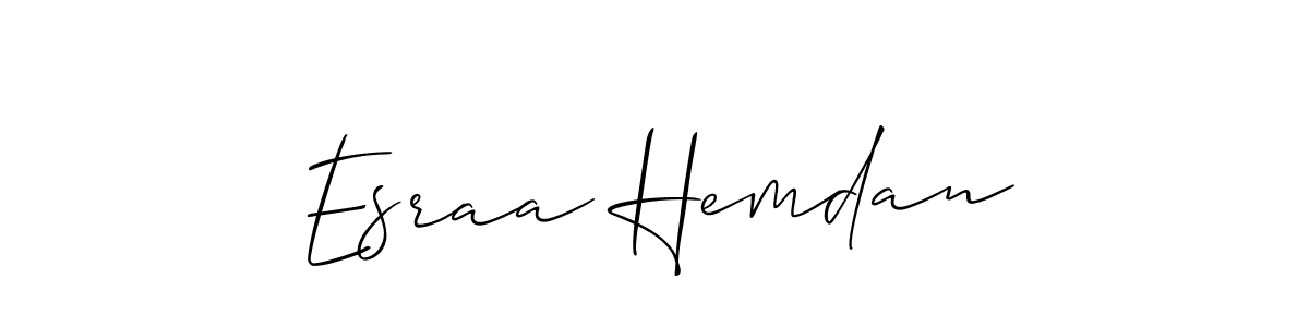 How to Draw Esraa Hemdan signature style? Allison_Script is a latest design signature styles for name Esraa Hemdan. Esraa Hemdan signature style 2 images and pictures png