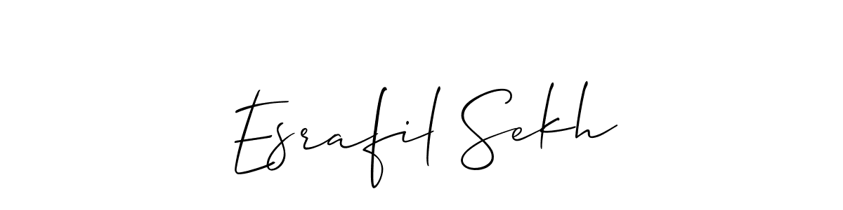 Best and Professional Signature Style for Esrafil Sekh. Allison_Script Best Signature Style Collection. Esrafil Sekh signature style 2 images and pictures png