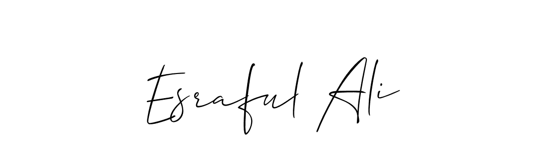 How to Draw Esraful Ali signature style? Allison_Script is a latest design signature styles for name Esraful Ali. Esraful Ali signature style 2 images and pictures png