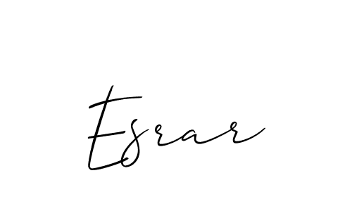 Also You can easily find your signature by using the search form. We will create Esrar name handwritten signature images for you free of cost using Allison_Script sign style. Esrar signature style 2 images and pictures png