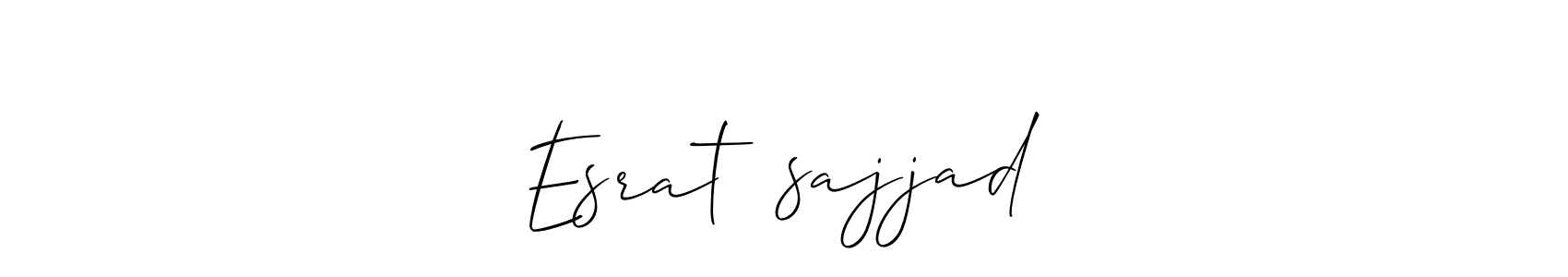 It looks lik you need a new signature style for name Esrat❤️sajjad. Design unique handwritten (Allison_Script) signature with our free signature maker in just a few clicks. Esrat❤️sajjad signature style 2 images and pictures png