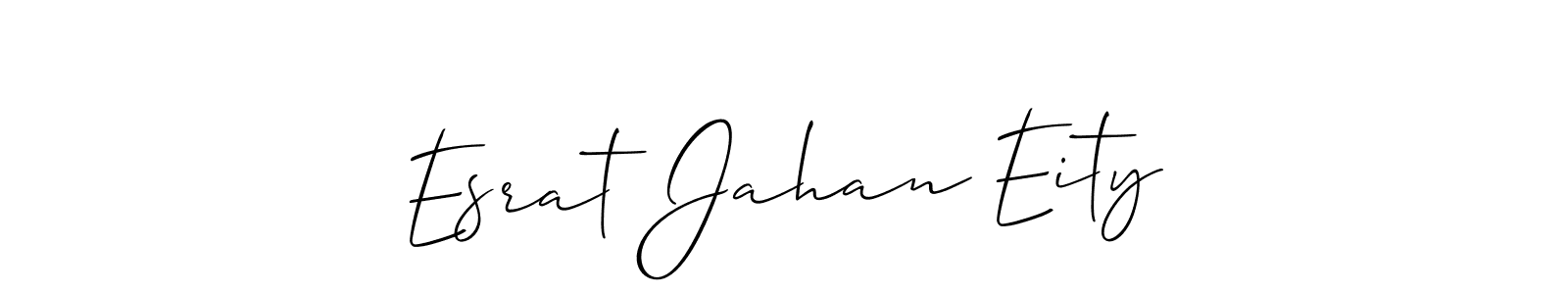 Also we have Esrat Jahan Eity name is the best signature style. Create professional handwritten signature collection using Allison_Script autograph style. Esrat Jahan Eity signature style 2 images and pictures png