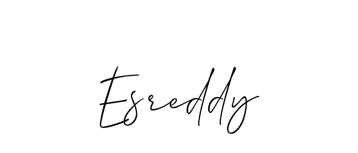 You should practise on your own different ways (Allison_Script) to write your name (Esreddy) in signature. don't let someone else do it for you. Esreddy signature style 2 images and pictures png