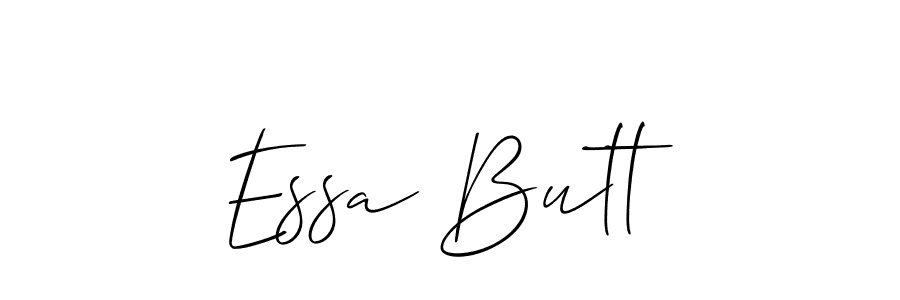 Make a beautiful signature design for name Essa Butt. With this signature (Allison_Script) style, you can create a handwritten signature for free. Essa Butt signature style 2 images and pictures png