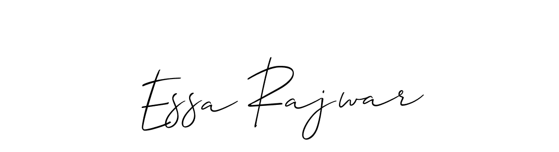 How to Draw Essa Rajwar signature style? Allison_Script is a latest design signature styles for name Essa Rajwar. Essa Rajwar signature style 2 images and pictures png