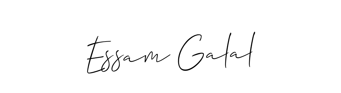 You should practise on your own different ways (Allison_Script) to write your name (Essam Galal) in signature. don't let someone else do it for you. Essam Galal signature style 2 images and pictures png