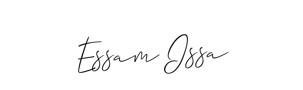 Also we have Essam Issa name is the best signature style. Create professional handwritten signature collection using Allison_Script autograph style. Essam Issa signature style 2 images and pictures png