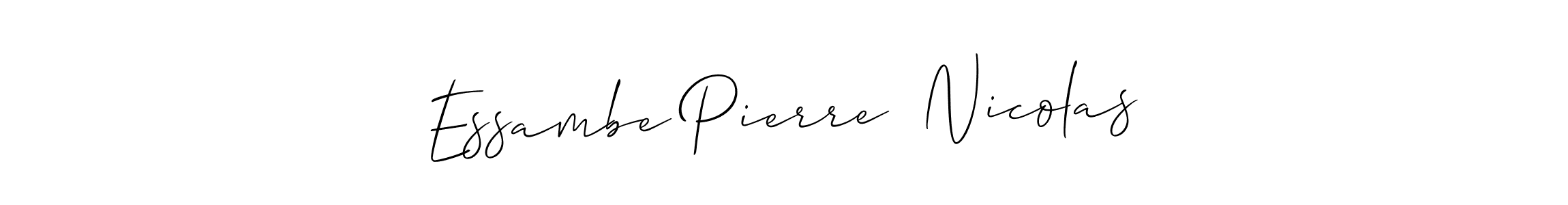 It looks lik you need a new signature style for name Essambe Pierre  Nicolas. Design unique handwritten (Allison_Script) signature with our free signature maker in just a few clicks. Essambe Pierre  Nicolas signature style 2 images and pictures png