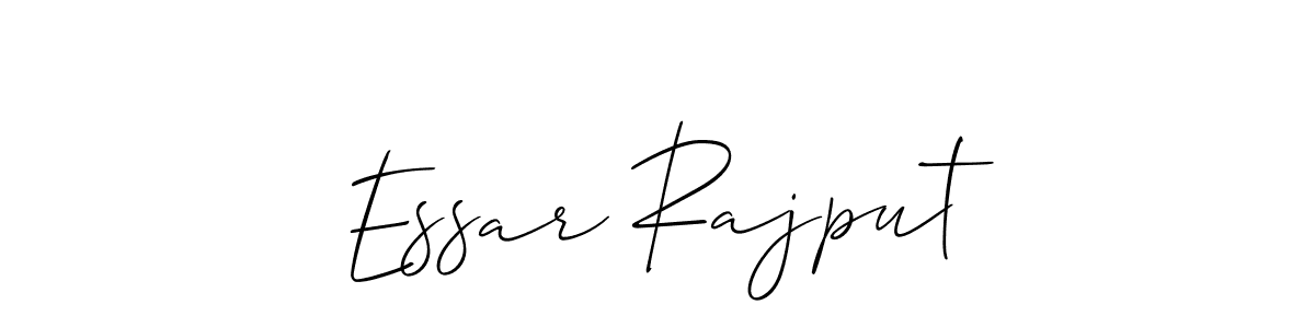 How to make Essar Rajput name signature. Use Allison_Script style for creating short signs online. This is the latest handwritten sign. Essar Rajput signature style 2 images and pictures png