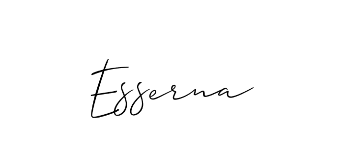 It looks lik you need a new signature style for name Esserna. Design unique handwritten (Allison_Script) signature with our free signature maker in just a few clicks. Esserna signature style 2 images and pictures png